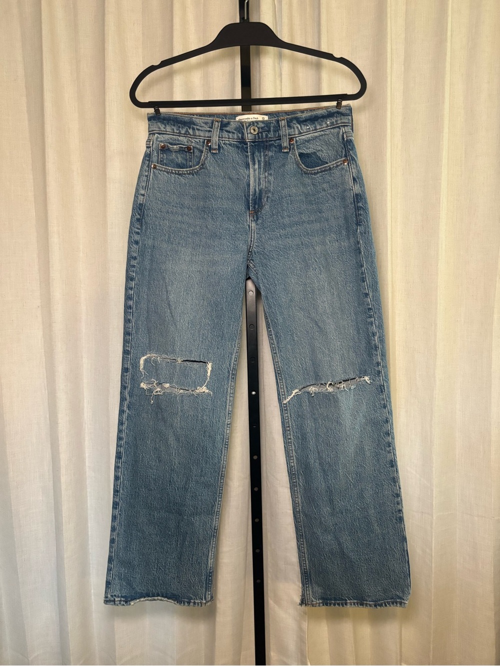 Abercrombie & Fitch Blue Denim Low Rise Jeans